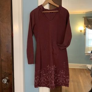 Prana women’s hooded dress, Size XS